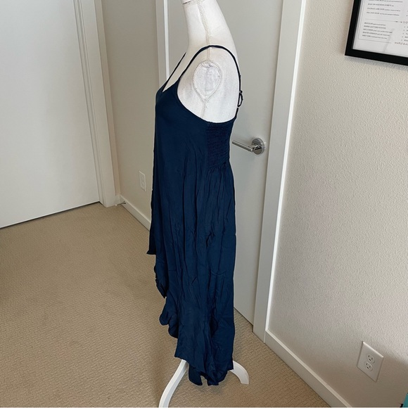 BOHO ME Collection Navy Blue High Low Dress, S - Picture 5 of 11
